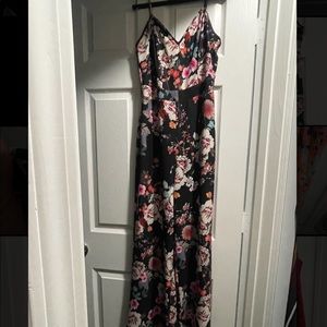 Floral spaghetti strap romper